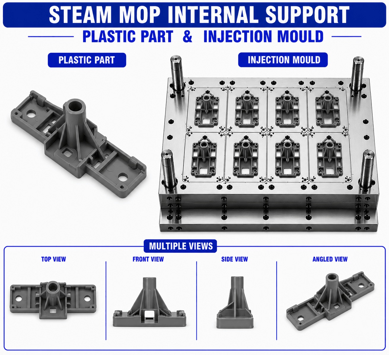 Steam Mop Plastic Internal Support Mould and Moulding Service